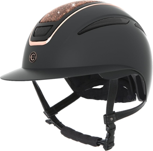 Kask jeździecki Covalliero Elite Polo Rose Gold.jpg