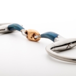 Wędzidło oliwkowe podwójnie łamane Kavalkade "Ergonomic" 14mm