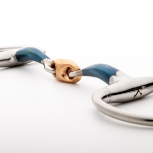 Wędzidło oliwkowe podwójnie łamane Kavalkade "Ergonomic" 14mm