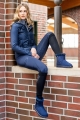 Bryczesy legginsy zimowe HKM Rio granatowe