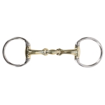 Wędzidło oliwkowe podwójnie łamane QHP "Anatomical" argentan 14mm