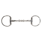 Wędzidło oliwkowe podwójnie łamane QHP "Anatomical" sandblasted 14mm