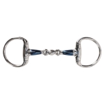 Wędzidło oliwkowe podwójnie łamane QHP "Anatomical" sweet iron 14mm