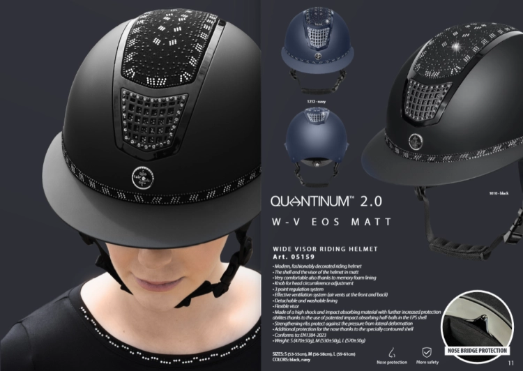 Kask Fair Play Quantinum 2.0 Wide Visor Eos Matt czarny karta