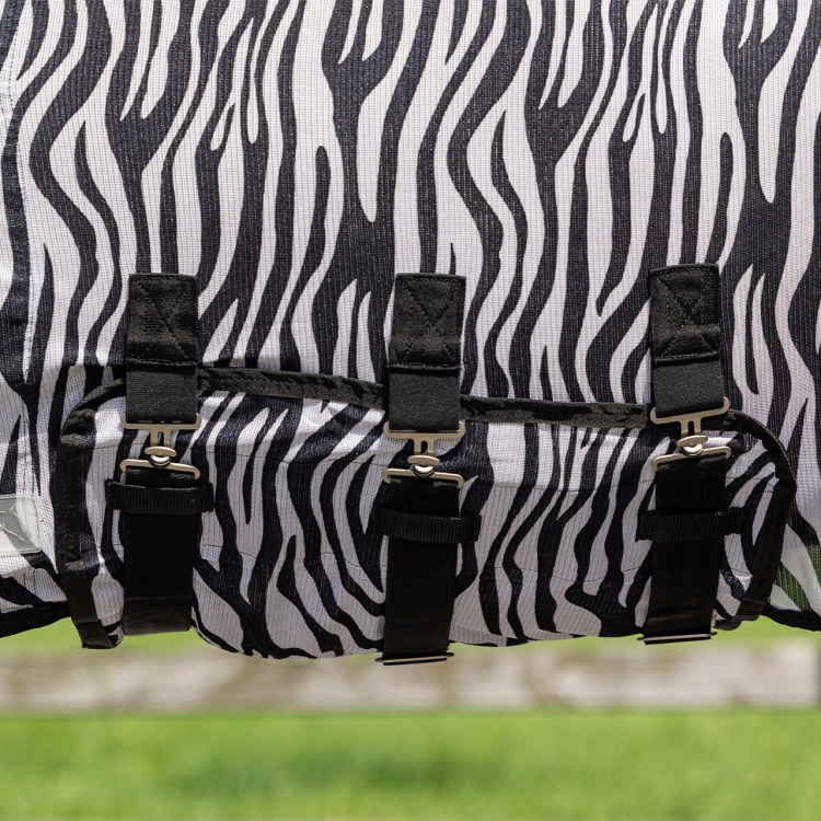 Derka siatkowa z kapturem i maską QHP Anti Fly zebra