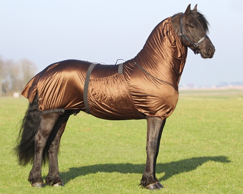 Derka egzemowa siatkowa z kapturem QHP Eczema rug Big neck