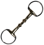 Wędzidło oliwkowe podwójnie łamane HKM "High Curve" 14 mm 24h