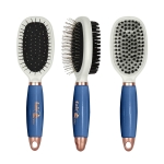  Dwustronna szczotka do grzywy i ogona Fair Play "Edel" błękit królewski