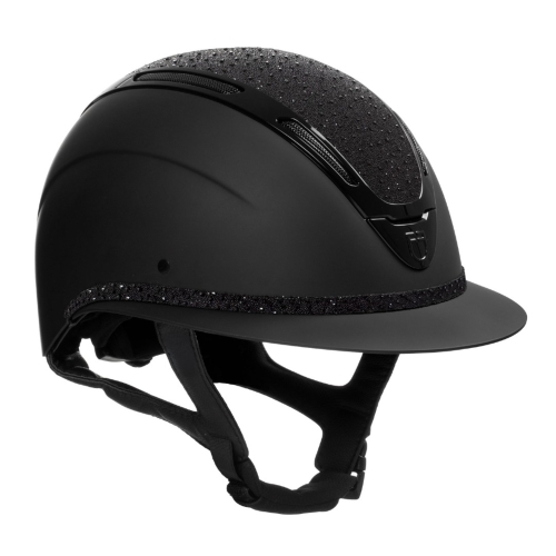 Kask-EQUESTRO-Apocalypse-matte-Rhinestones-black-black-01