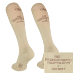 Skarpety COMODO "Nie przeszkadzaj rozmawiam z koniem" light beige