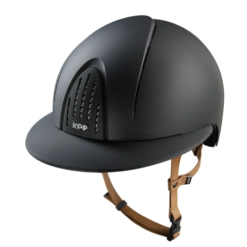Kask-KEP-Smart-Nova-Textile-Polo-Visor-black-beige-chinstrap-01.webp