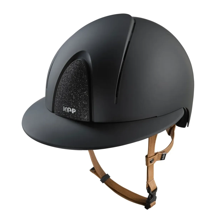 Kask-KEP-Smart-Nova-Textile-Black-Star-Polo-Visor-black-beige-chinstrap-01.webp