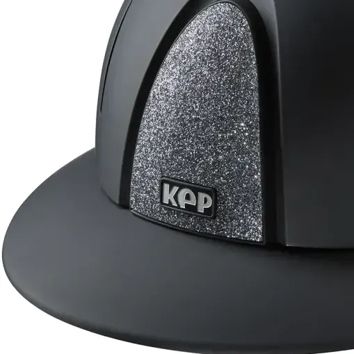 Kask-KEP-Smart-Nova-Textile-Silver-Star-Polo-Visor-black-beige-chinstrap-02.webp