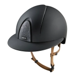 Kask-KEP-Smart-Nova-Textile-Silver-Star-Polo-Visor-black-beige-chinstrap-01.webp