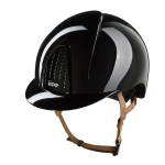Kask-KEP-Smart-Nova-Metal-Polish-black-beige-chinstrap-01.webp