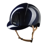 Kask-KEP-Smart-Nova-Metal-Polish-blue-beige-chinstrap-01.webp