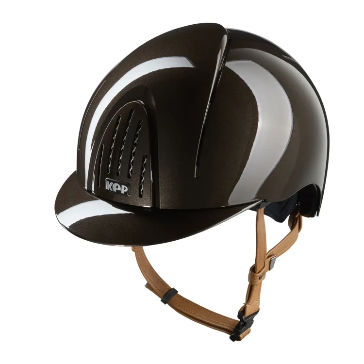 Kask-KEP-Smart-Nova-Metal-Polish-brown-beige-chinstrap-01.webp