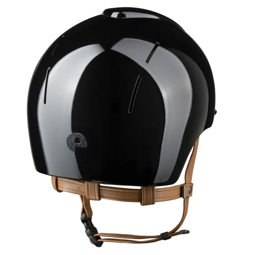 Kask-KEP-Smart-Nova-Metal-Polish-Black-Star-black- beige-chinstrap-02.webp