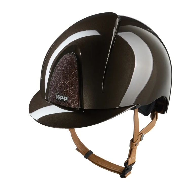 Kask-KEP-Smart-Nova-Metal-Polish-Brown-Star-brown-beige-chinstrap-01.webp