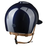Kask-KEP-Smart-Nova-Metal-Polish-Black-Star-Polo-Visor-blue-beige-chinstrap-02.webp