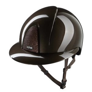 Kask KEP "Smart Nova Metal Polish Blue Star Polo Visor" brown