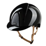 Kask-KEP-Smart-Nova-Metal-Polish-Silver-Star-black-beige-chinstrap-01