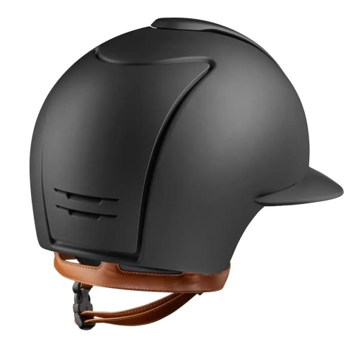 Kask-KEP-Cromo-2.0-Matt-Polo-Polo-Visor-black-beige-strap-02.webp