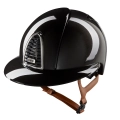 Kask-KEP-Cromo-2.0-Shine-Polo-Visor-black-beige-strap-01