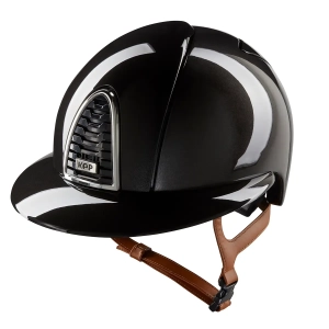 Kask KEP "Cromo 2.0 Shine Polo Visor" black beige strap