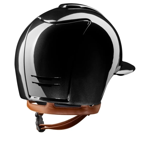 Kask-KEP-Cromo-2.0-Shine-Polo-Visor-black-beige-strap-02