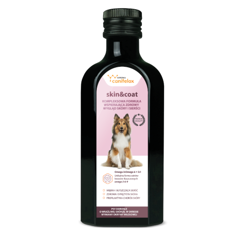 Preparat-na-zdrowa-siersc-i-skore-Yarrowia-Canifelox-Skin&Coat-Dog-150ml