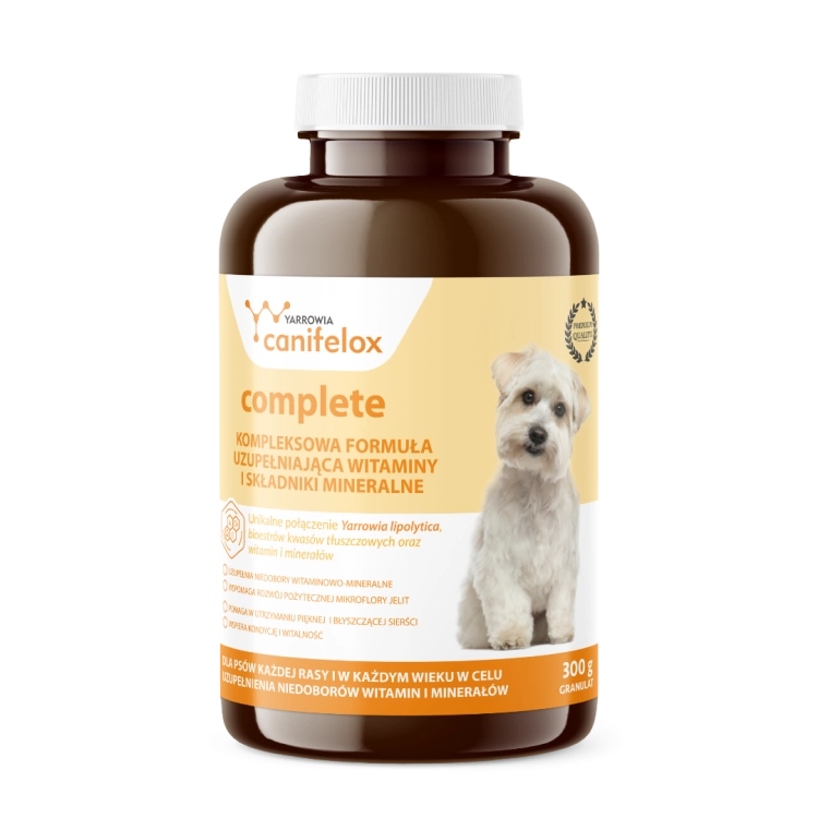 Preparat-witaminowo-mineralny-Yarrowia-Canifelox-Complete-granulat-300g