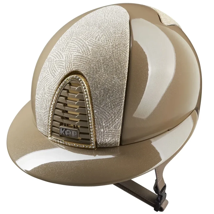 Kask-KEP-Cromo-2.0-Diamond-Galassia-Gold-Polo-Visor-taupe-01