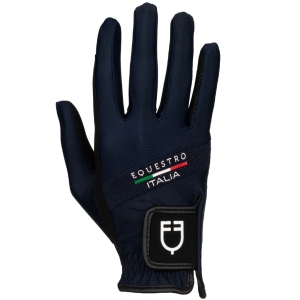 Rękawiczki EQUESTRO "X Fise" navy blazer