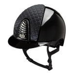 Kask KEP "Cromo 2.0 Polish Satin Milano Cross Swarovski" black