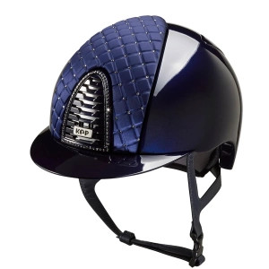 Kask KEP "Cromo 2.0 Polish Satin Milano Cross Swarovski" blue