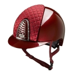 Kask KEP "Cromo 2.0 Metal Satin Milano Cross Swarovski" bordeaux