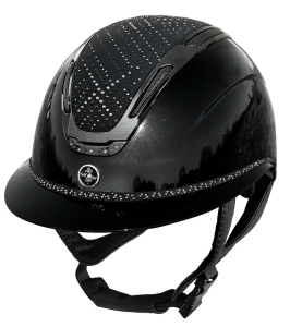 Kask Fair Play "Equileus Wide Visor Stellify Shiny" czarny 24h