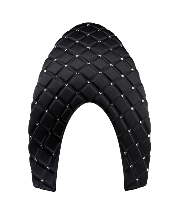 Panel-przedni-KEP-Cromo 2.0-Satin-Milano-Cross-Swarovski-Black