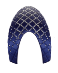Panel przedni KEP "Cromo 2.0  Satin Milano Street Swarovski Blue"