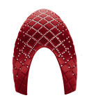 Panel przedni KEP "Cromo 2.0  Satin Milano Street Swarovski Bordeaux"