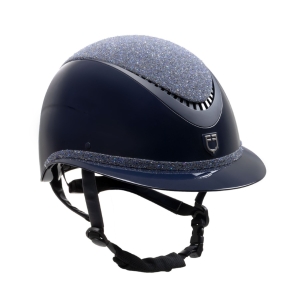 Kask EQUESTRO "Glossy Wide Visor Rhinestone" navy/navy