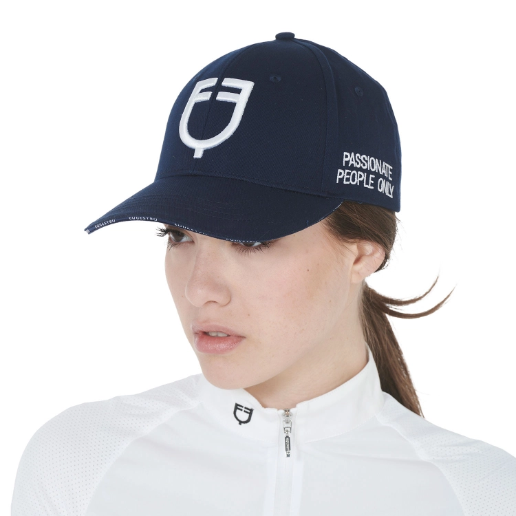 Czapka z daszkiem EQUESTRO "Baseball Cap" SS2026 navy-white