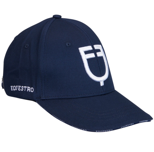 Czapka z daszkiem EQUESTRO "Baseball Cap" SS2026 navy-white