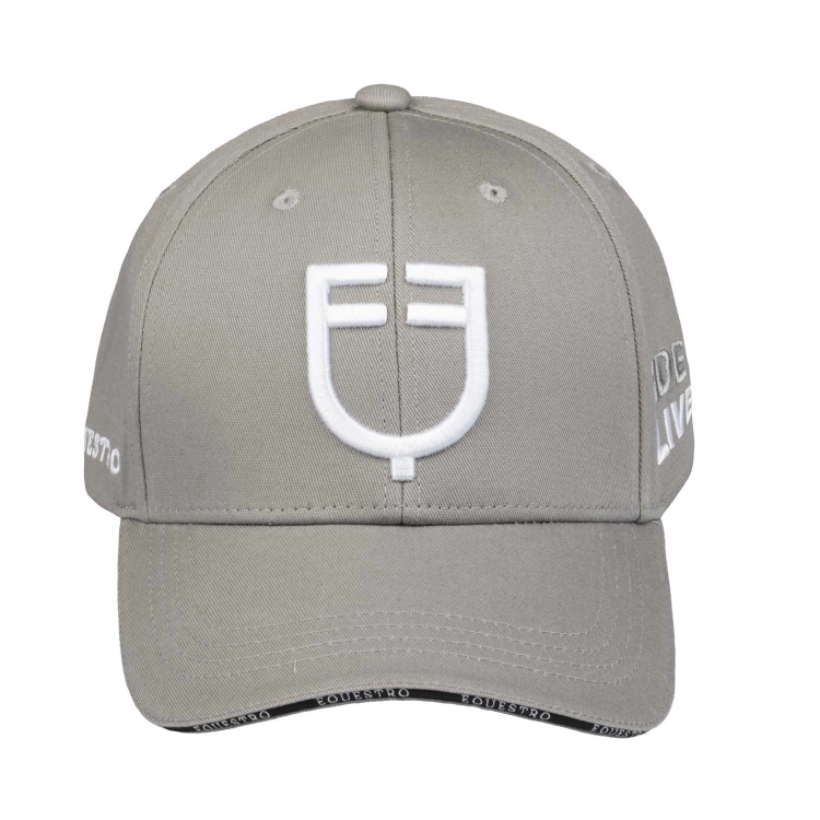 Czapka z daszkiem EQUESTRO "Baseball Cap" SS2026 harbor mist-white