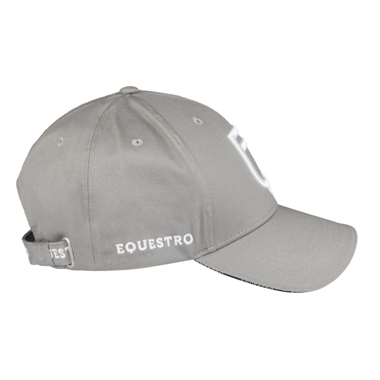 Czapka z daszkiem EQUESTRO "Baseball Cap" SS2026 harbor mist-white