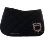 Czaprak EQUESTRO "Rhinestone Logo" black