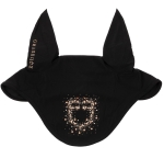 Nauszniki EQUESTRO "Rhinestone Logo" black