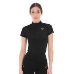Koszulka EQUESTRO "Training Polo With Mesh" SS2026 black 24h