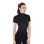 Koszulka EQUESTRO "Donna Slim Fit" black-black 24h